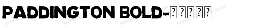 Paddington Bold字体转换
